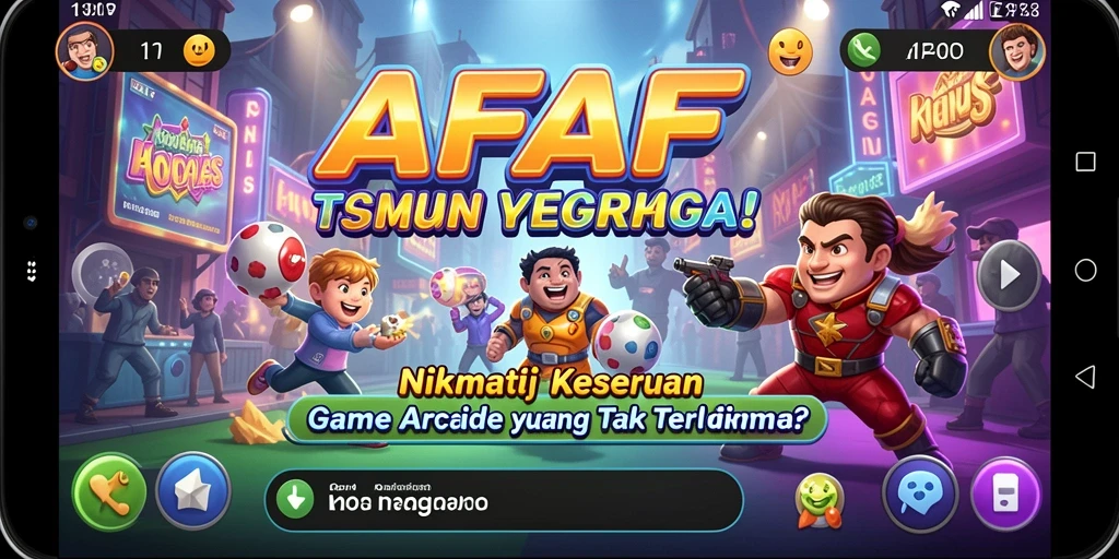 Tampilan gameplay AFAF yang menantang dan penuh warna.