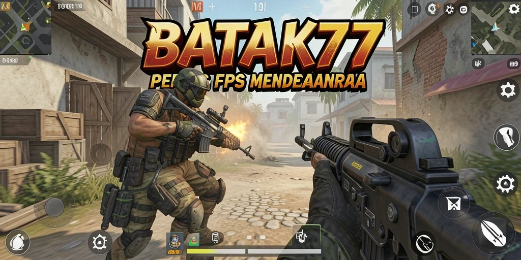 Tangkapan layar gameplay menegangkan di BATIK77 dengan aksi FPS intens.