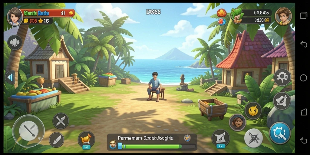 Tangkapan layar utama IDX66 menampilkan gameplay yang penuh warna dan menarik.