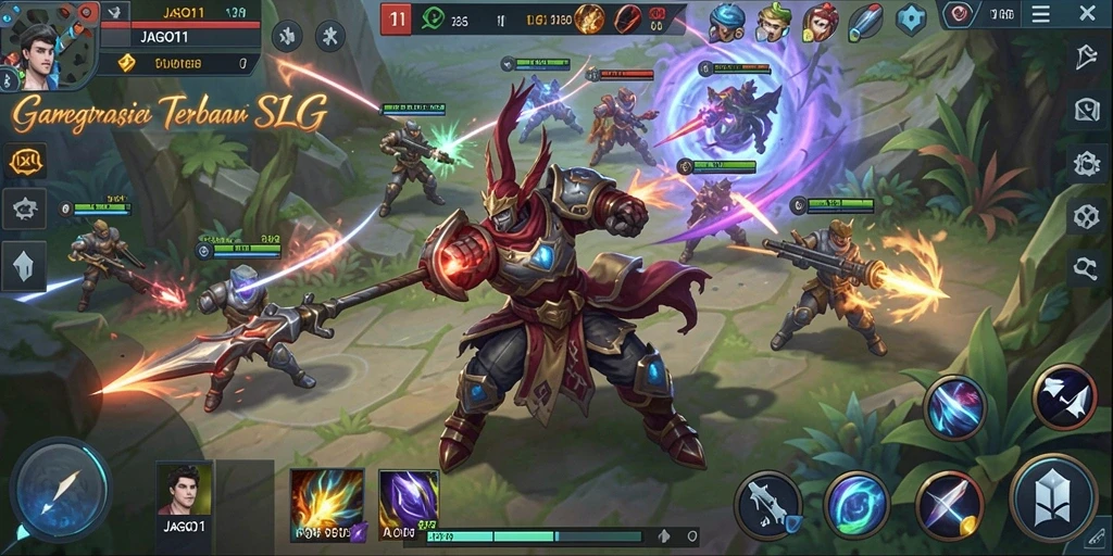 Tampilan menarik dari gameplay JAGO11 yang strategis dan menantang.
