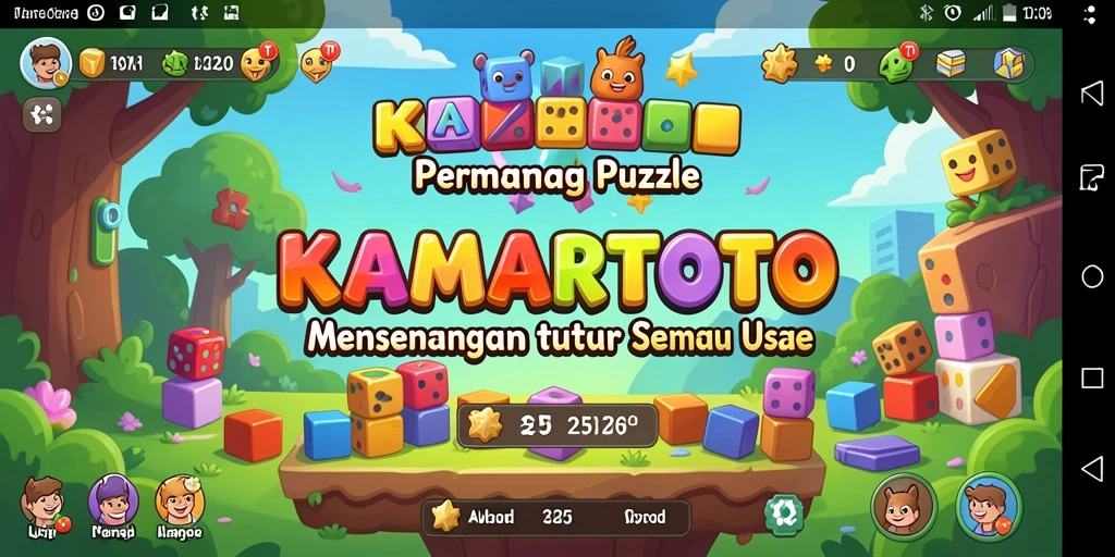 Tampilan gameplay menarik dari KAMARTOTO dengan teka-teki menantang.