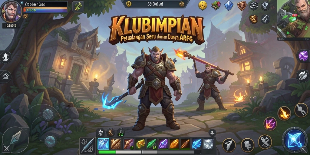 Tampilan gameplay seru KLUBIMPIAN dalam petualangan ARPG.