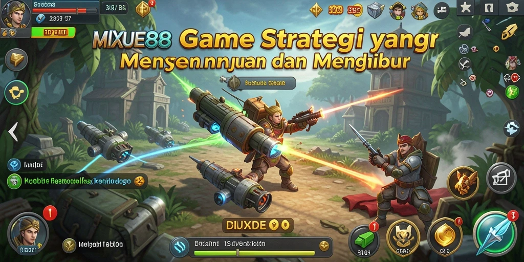 Tampilan gameplay yang menarik dan strategis di MIXUE88.