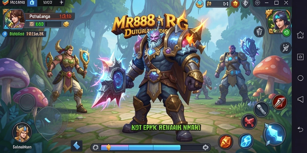 Screenshot utama MR888 menampilkan aksi RPG yang menegangkan.