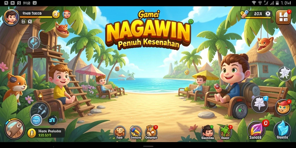 Screenshot gameplay NAGAWIN yang menunjukkan keseruan permainan Casual.