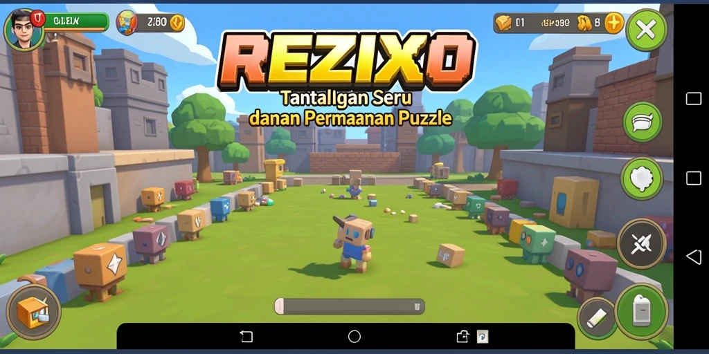 Gameplay seru dari REZIXO yang menantang pikiran.